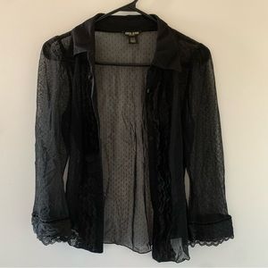 COPY - vintage Guess Jeans mesh blouse top